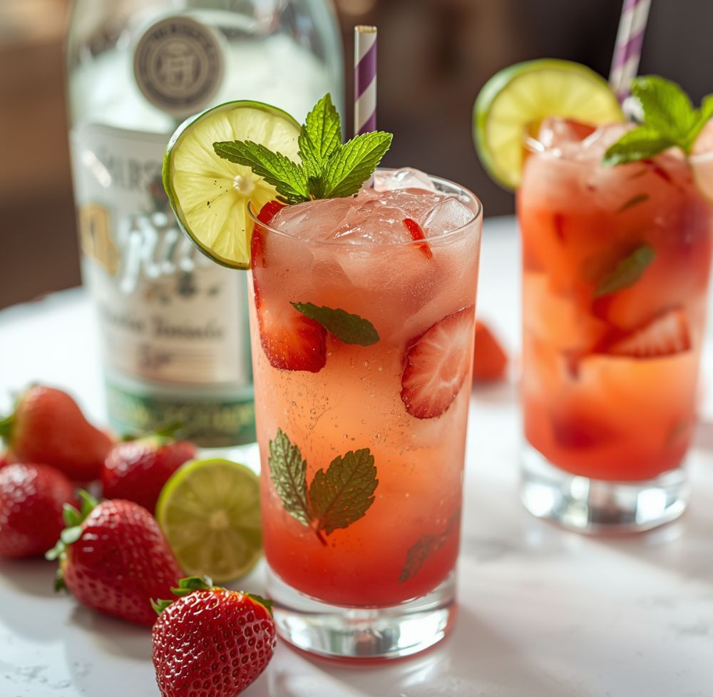 Strawberry Mojito (Non-Alcoholic) wedding drinks