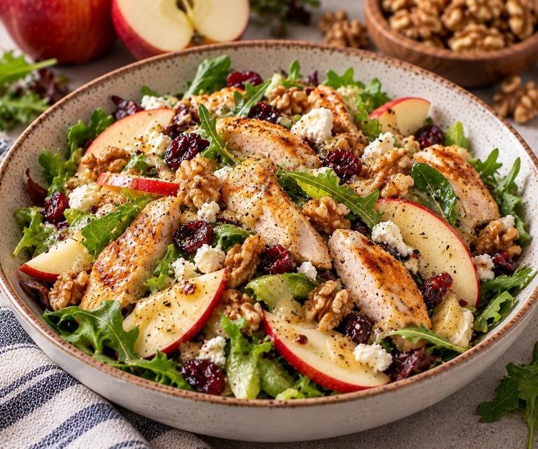 Apple walnut chicken salad